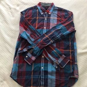 J.crew men’s Large Tartan button down.